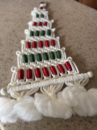 Christmas tree macrame wall - christmas,