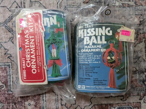 Two vintage fibre - two, crafts